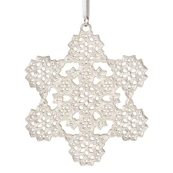 2024 Sterling Silver Star and Snowflake Ornament Set