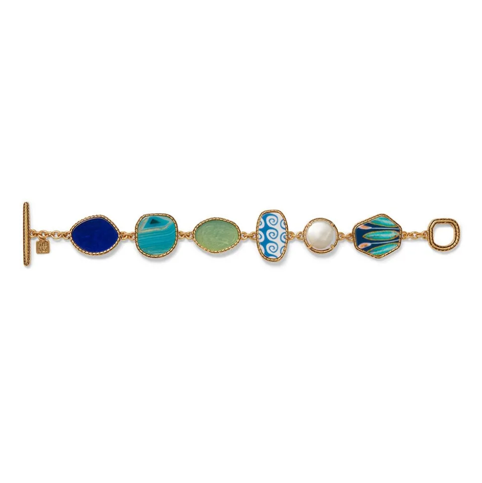 Ancient Mixed Motifs Glass Bracelet