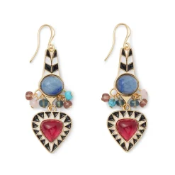 Atef Crown Statement Drop Earrings