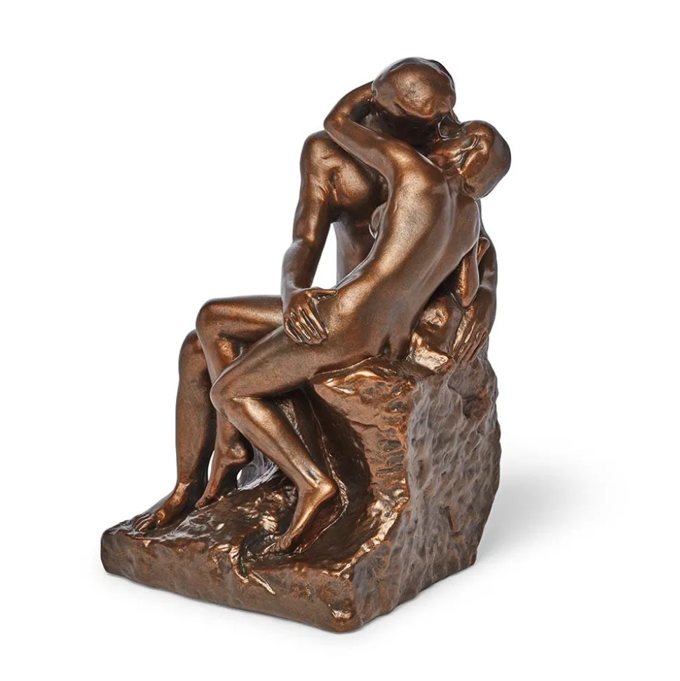 Auguste Rodin: The Kiss Bronze-Toned Sculpture