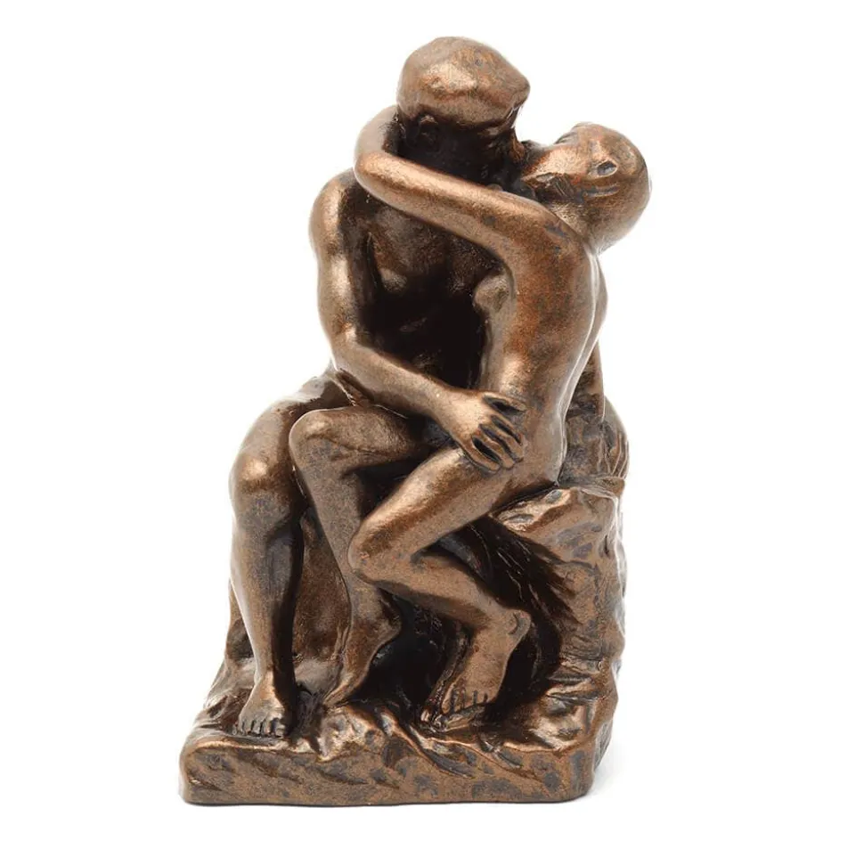 Auguste Rodin: The Kiss Bronze-Toned Sculpture