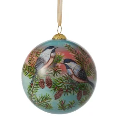 Birds of America Hand-Painted Glass Ornament Set