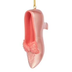 Bow-Bedecked Evening Slipper Shoe Ornament