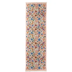 British Flowering Vines Embroidered Oblong Scarf