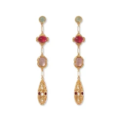 Cascading Gems Drop Earrings
