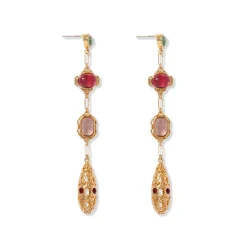 Cascading Gems Drop Earrings