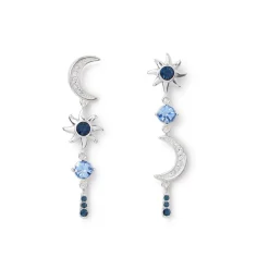 Celestial Symbols Linear Drop Earrings