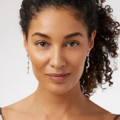 Celestial Symbols Linear Drop Earrings