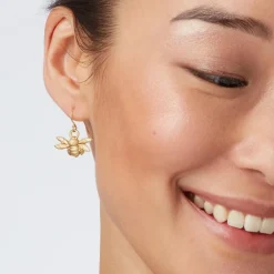 Chinese Bee Drop Earrings