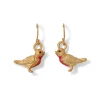 Chinese Bird Drop Earrings
