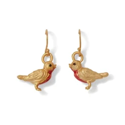 Chinese Bird Drop Earrings