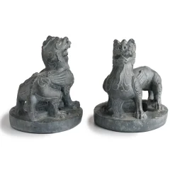 Chinese Guardian Figure Bookends