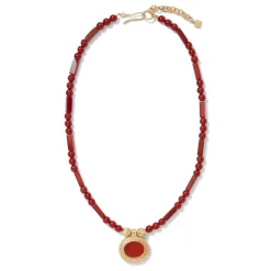 Classical Carnelian Pendant Necklace