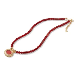 Classical Carnelian Pendant Necklace
