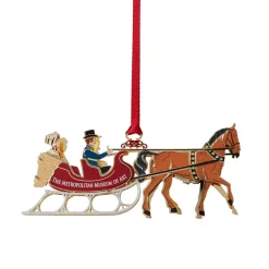 Currier & Ives Winter Sleigh Ornament