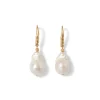 Cypriot Twist Pearl Drop Earrings
