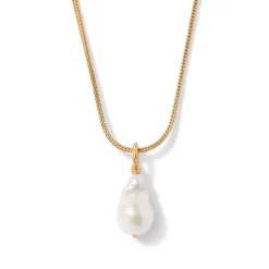 Cypriot Twist Pearl Pendant Necklace