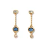 Cypriot Twist Triple-Drop Earrings