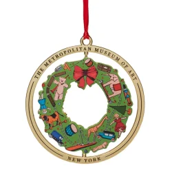December Wreath Spinning Ornament
