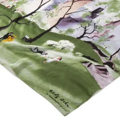 Dehn Spring in Central Park Square Silk Scarf