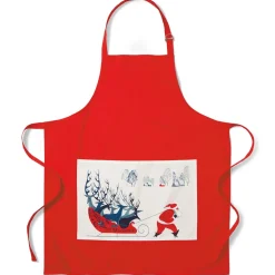 Earle Santa and Deer Apron with Pocket
