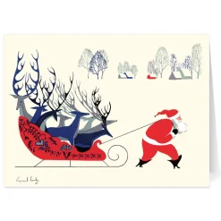 Earle: Santa and Deer Holiday Cards