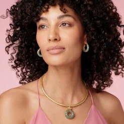 Egyptian Feather Collar Necklace