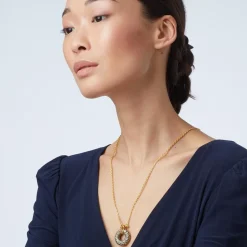 Egyptian Feather Pendant Necklace