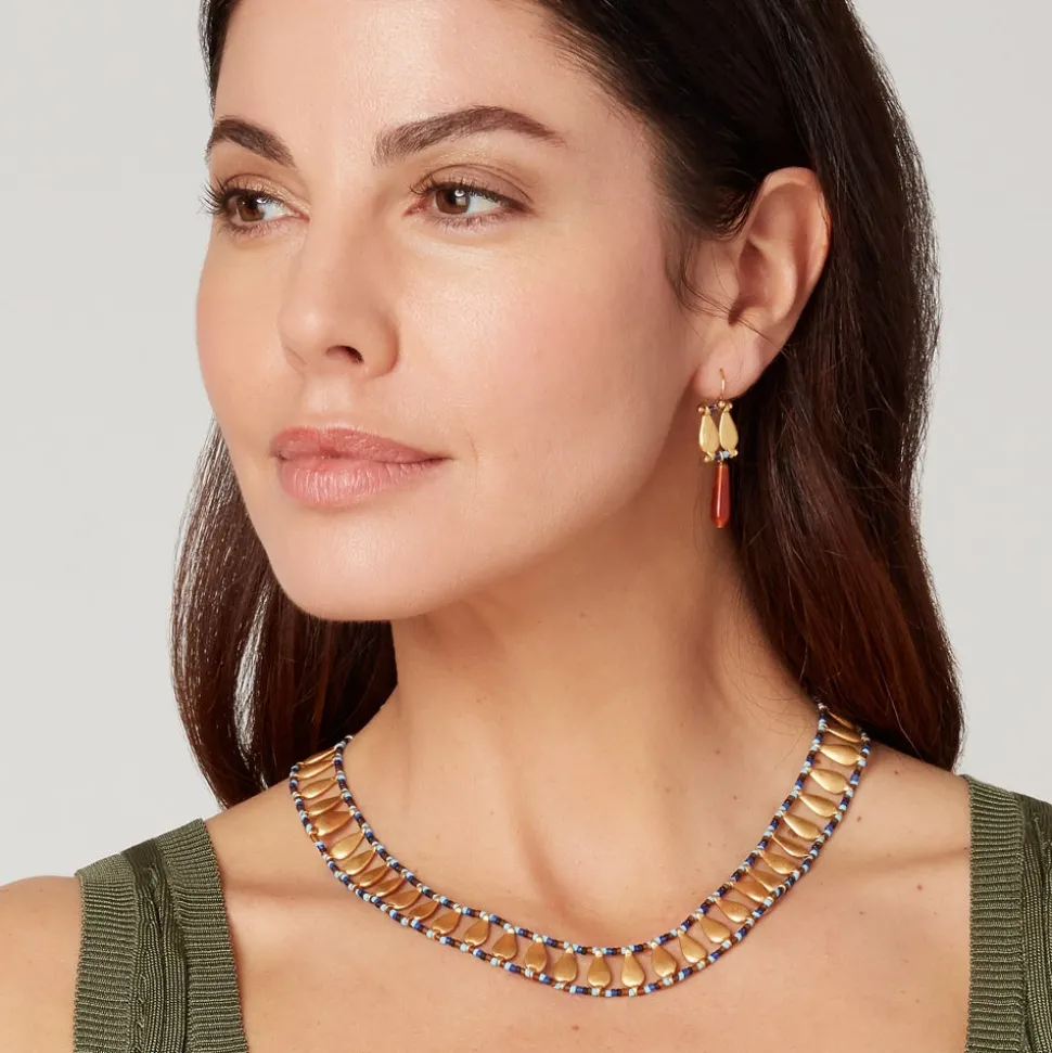 Egyptian Fringe Drop Earrings