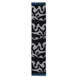 Egyptian Swirled Glass Unisex Oblong Jacquard Scarf