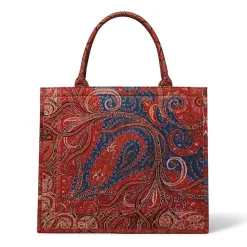Four Seasons Paisley Oversize Structured Tote