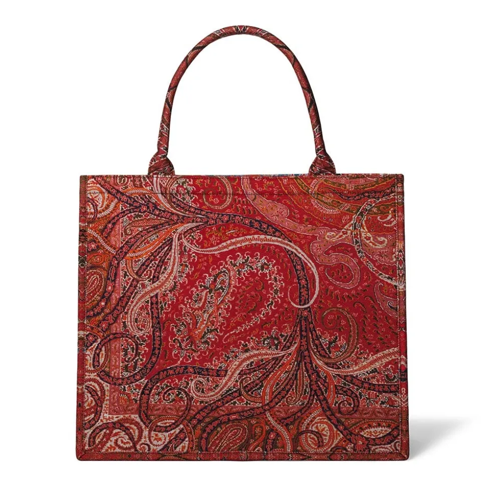 Four Seasons Paisley Oversize Structured Tote