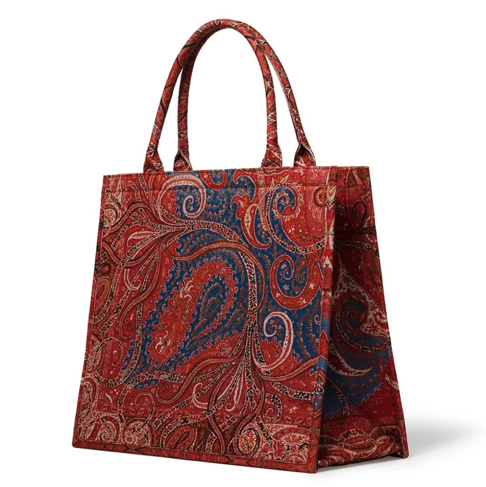 Four Seasons Paisley Oversize Structured Tote