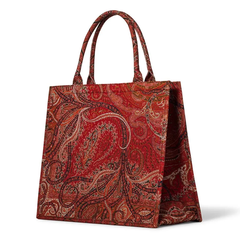 Four Seasons Paisley Oversize Structured Tote