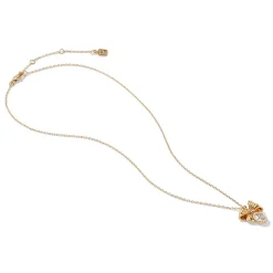 French Wreath Bow Pendant Necklace