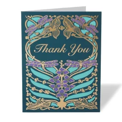 Gilded Book Covers Thank-You Cards