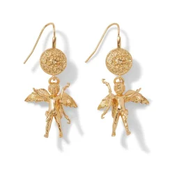 Greek Eros Drop Earrings