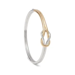 Herakles Knot Hinged Bangle
