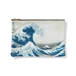 Hokusai Great Wave Zip Pouch