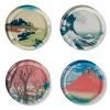 Hokusai Prints Glass Coasters