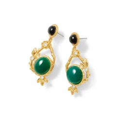 Japanese Imari Statement Drop Earrings