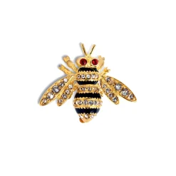 Jeweled Bee Brooch