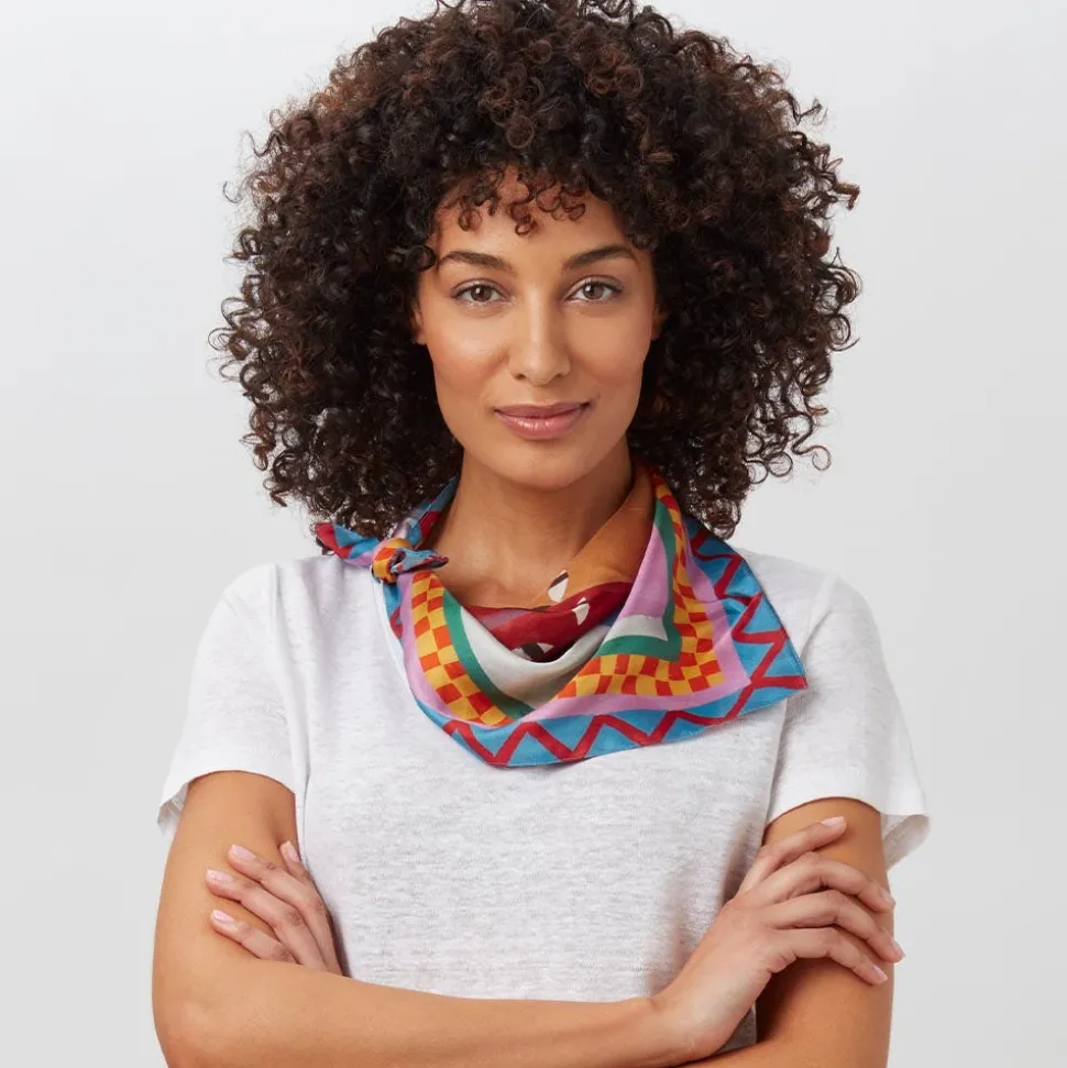 Johnson Three Children Silk Neckerchief