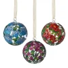Louis C. Tiffany Garden Landscape Cloisonné Ornament Set