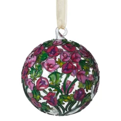 Louis C. Tiffany Hollyhocks Cloisonné Ornament