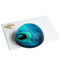 Louis C. Tiffany Peacock Feather Paperweight