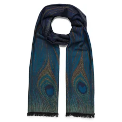 Louis C. Tiffany Peacock Feather Wool-Blend Shawl