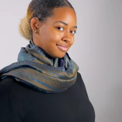 Louis C. Tiffany Peacock Feather Wool-Blend Shawl