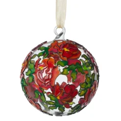 Louis C. Tiffany Peonies Cloisonné Ornament