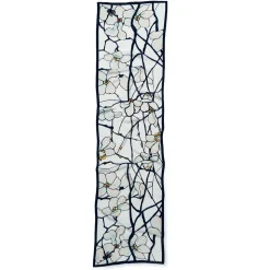 Louis C. Tiffany White Magnolia Oblong Silk Scarf